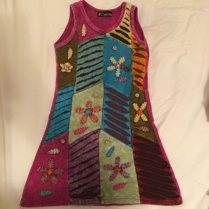 Leopards and roses dress